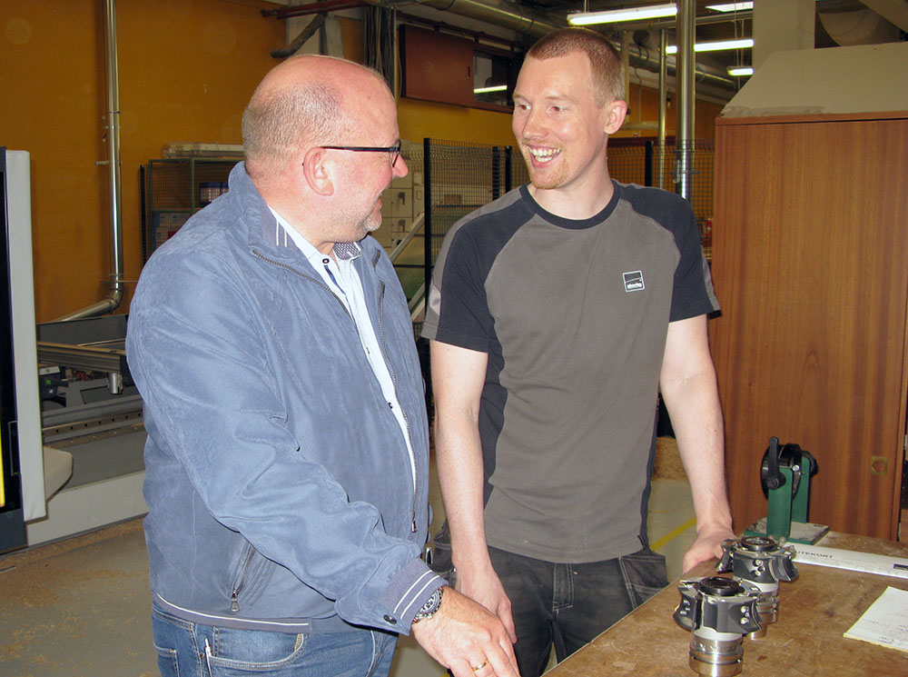 Ulrik Raaby from Skovby in dialogue with KAM, Preben Kristensen from Junget.